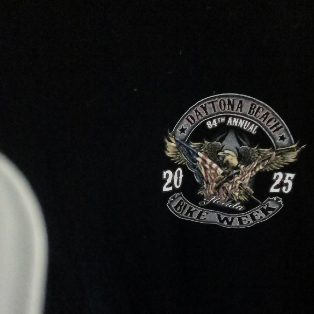 Daytona Beach 2025 Men's Black Graphic Tee